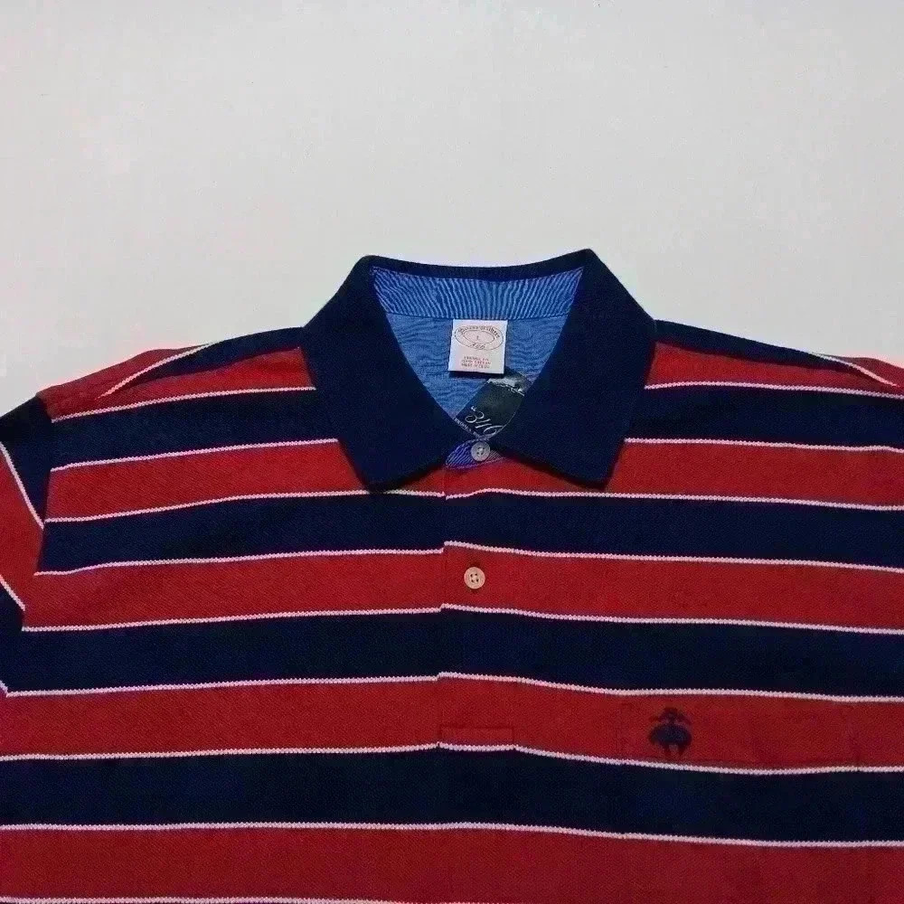 Brooks Brothers 346 Short sleeve polo 💯 cotton. Men's size L. NWT